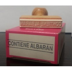 CONTIENE ALBARAN sello formula